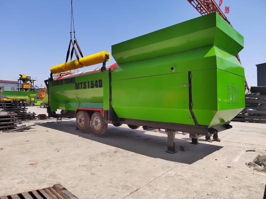 380V/415V/440V Voltage Heavy Duty Compost Trommel Screen with Diesel Generator Set