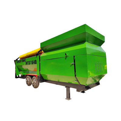 6200 KG Capacity Rotary Drum Trommel Screen for Circular Vibrated Soil Compost Machine