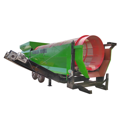 6200 KG Capacity Rotary Drum Trommel Screen for Circular Vibrated Soil Compost Machine