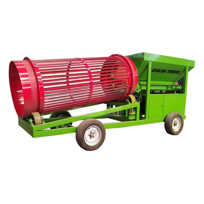 2022 Design Firewood Mobile Trommel Screen with and Customizable Discharge Size