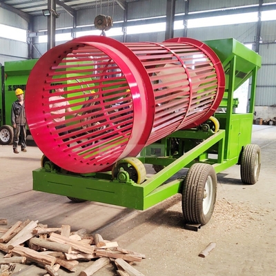 2022 Design Firewood Mobile Trommel Screen with and Customizable Discharge Size