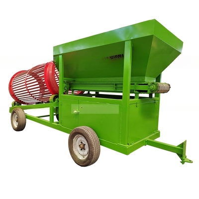 2022 Design Firewood Mobile Trommel Screen with and Customizable Discharge Size