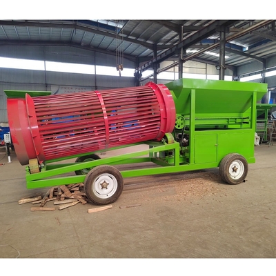 2022 Design Firewood Mobile Trommel Screen with and Customizable Discharge Size