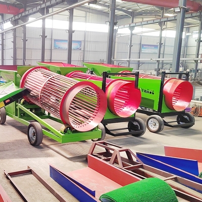 Clients Local Standard Voltage Small Mobile Gasoline Firewood Rotary Trommel Screen