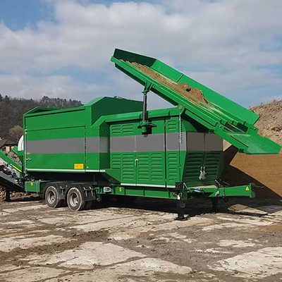 Waste Management Made Easy with Mobile Compost Drum Screen and Stacking Belt Conveyor