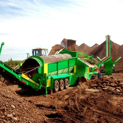 Customizable Discharge Size Small Woodchips Trommel Screener Machine for Screening