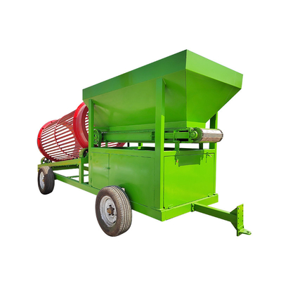 Supply Manual Installation Mobile Firewood Trommel Screen for Cleaning