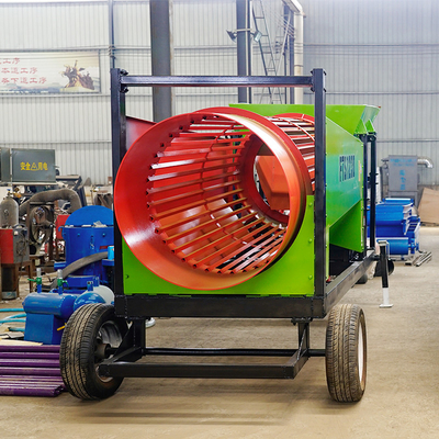 Supply Manual Installation Mobile Firewood Trommel Screen for Cleaning