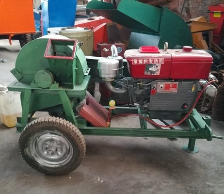 Corn Stalk Hammer Mill Crusher with Spare Parts Hammer Feeding Size Less Than 300mm