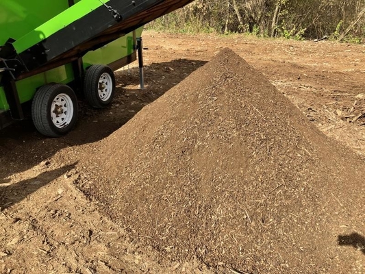 Portable Mobile Compost Trommel Screen Discharge Size Less than 6mm or as Request
