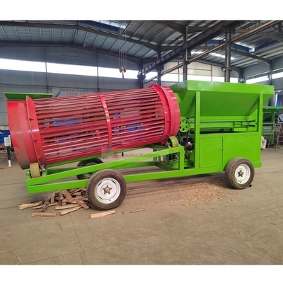 50-500 Tons Per Hour Portable Firewood Operations Trommel Screen Rotary Drum Screen