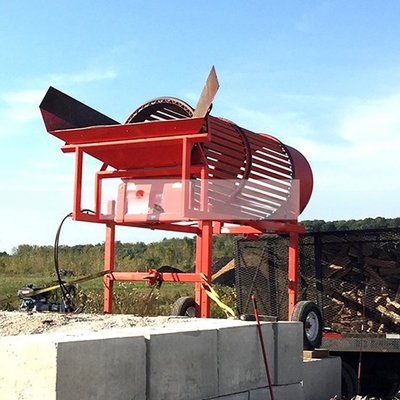 Professional Aluminum Dross Sorting Compost Trommel Screener With 380V/415V/440V Voltage