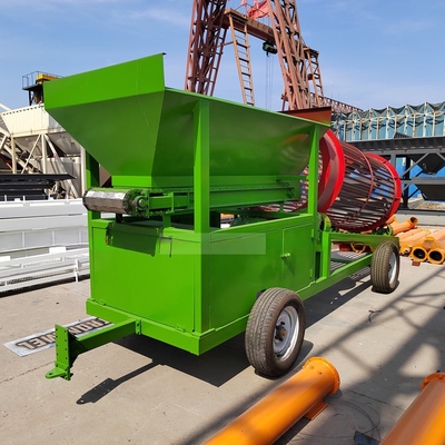 Rotary Type Wood Chips Trommel Screen Efficiently Screen Firewood for Energy Mining