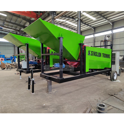 Rotary Type Wood Chips Trommel Screen Efficiently Screen Firewood for Energy Mining
