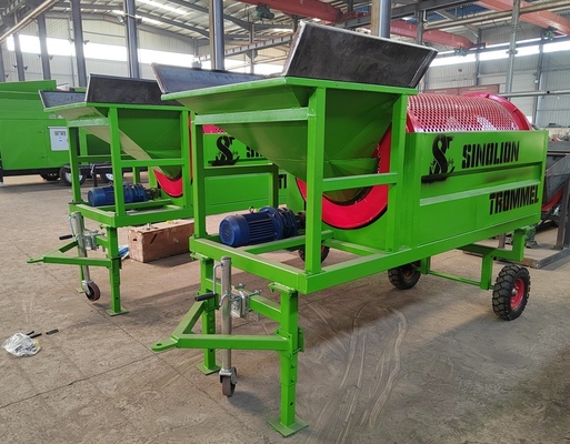 Organics 1790 KG Customization Basic Trommel Screen Firewood Tumbler Wood Cleaner
