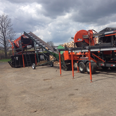 1-200 Tons Per Hour Capacity Rotary Type Wood Chips Garbage Firewood Trommel Screen