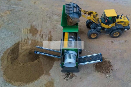 High Capacity GTS 1540 Mobile Trommel Screen for Compost Rotary Drum Screen Sale