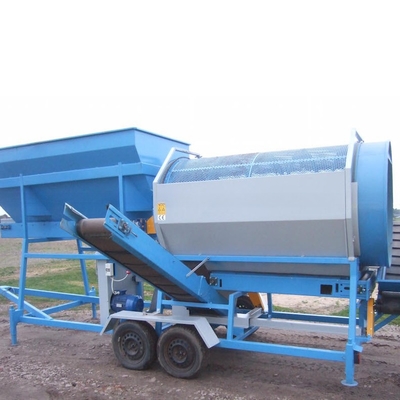 Mobile Type Soil Compost Trommel Screener Sifter and for Organic Fertilizer Screening