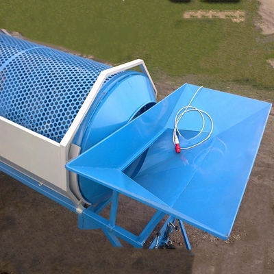 Mobile Type Soil Compost Trommel Screener Sifter and for Organic Fertilizer Screening
