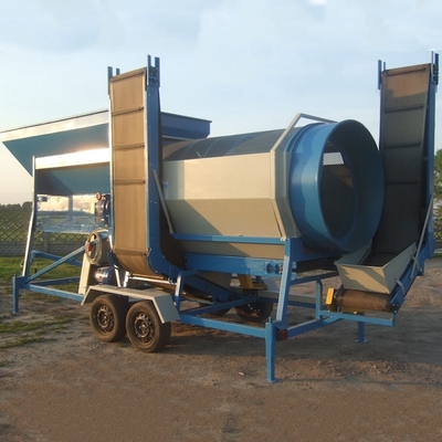 Mobile Type Soil Compost Trommel Screener Sifter and for Organic Fertilizer Screening