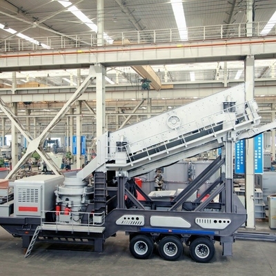 Integrative Portable Mobile Quarry Plant Machine and Easy Operation with Welding Frame