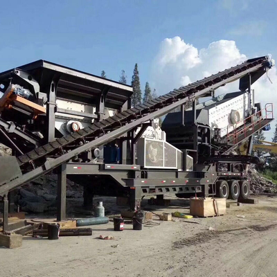 Integrative Portable Mobile Quarry Plant Machine and Easy Operation with Welding Frame