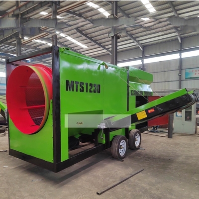 Mobile Sawdust Firewood Wood Chips Sieve for Fertilizer Biomass Woodchip Screening