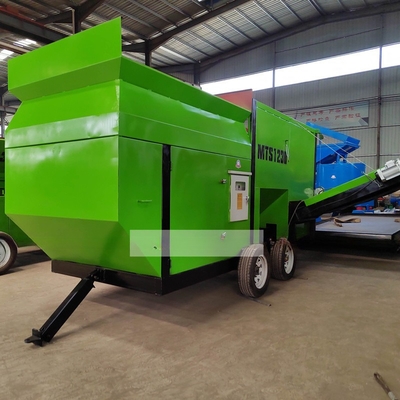 Mobile Sawdust Firewood Wood Chips Sieve for Fertilizer Biomass Woodchip Screening