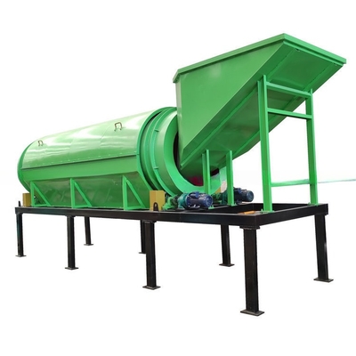 50-500t/h Capacity Counter Flow Firewood Chip/Compost Fertilizer Rotary Drum Screen