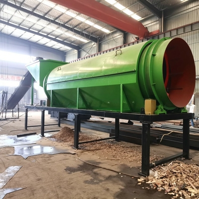 50-500t/h Capacity Counter Flow Firewood Chip/Compost Fertilizer Rotary Drum Screen
