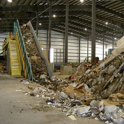 7.5KW Municipal Solid Waste Sorting Processing Equipment for Garbage Trommel Screen