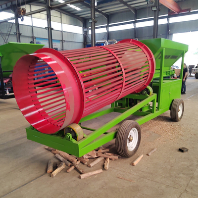 High Capacity Circular Trommel Rotary Drum Screen Separator with Two Vibration Motors