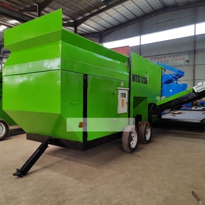 6700 KG Firewood Wood Waste Topsoil Sand Gravel Washing Screen Trommel Screen Machine