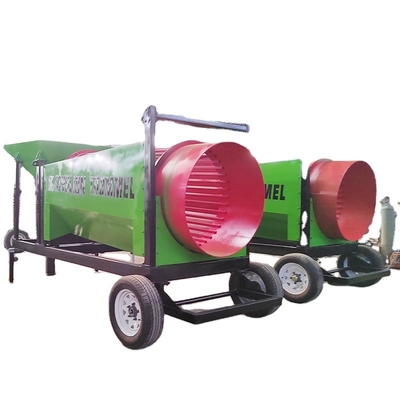 Durable Rotary Firewood Woodchips Trommel Screen With Voltage 380v/415v/440v