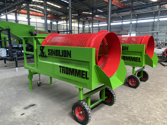 Rotary Drum Sieve Sand and Gravel Separator Small Trommel Screen Capacity ≤15m3/h Ore