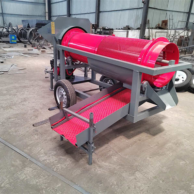 5-10t/h Voltage 220V/380V Gold Mining Scrubber Rotary Drum Wash Plant with Small Size