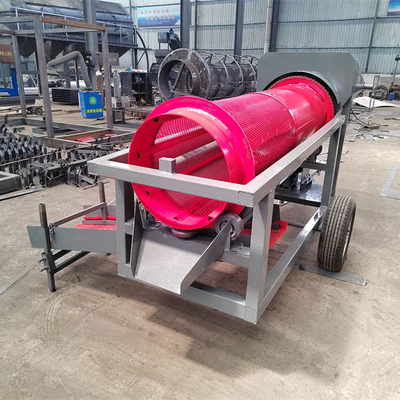 5-10t/h Voltage 220V/380V Gold Mining Scrubber Rotary Drum Wash Plant with Small Size