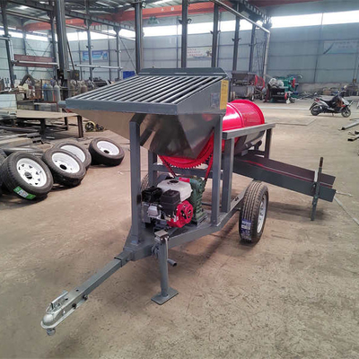 5-10t/h Voltage 220V/380V Gold Mining Scrubber Rotary Drum Wash Plant with Small Size