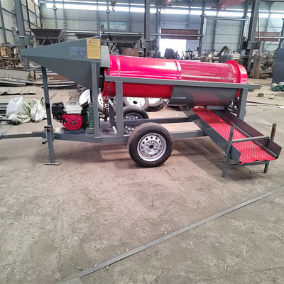 5-10t/h Voltage 220V/380V Gold Mining Scrubber Rotary Drum Wash Plant with Small Size