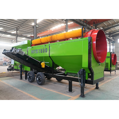 Drum Trommel Screener for Portable Compost Charcoal Soil Firewood Rock Worms Topsoil