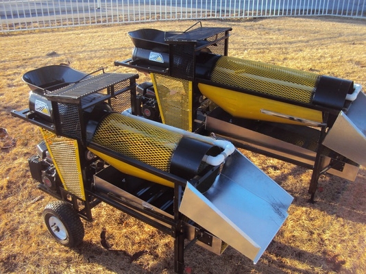 Small Gold Mining Trommel Mobile Gold Washing Rotary Trommel Screen with 98% Efficiency