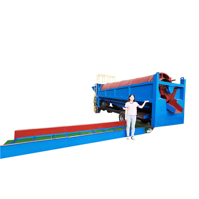 Mini Small Mobile Sand Gold Mining Trommel Wash Plant for Less Than 6mm Discharge Size