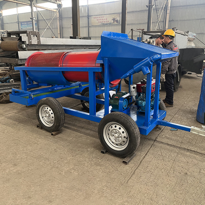 5-10 Ton Per Hour Placer Gold Mini Trommel Screen with Stainless Steel Material 720 KG