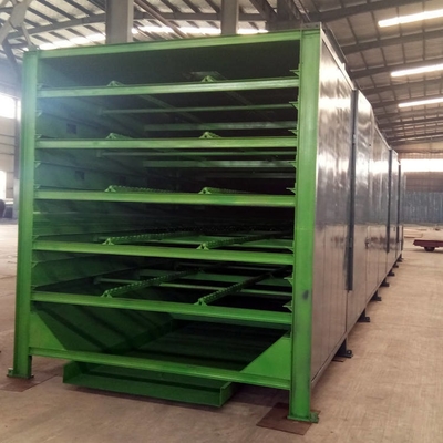 500-1000kg/h Carbon Steel Charcoal Briquette Chain Plate Dryer Mesh Belt Dryer with 1