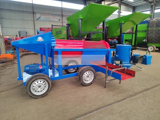 Movable Gold Processing Machine in Red Color with and Lifelong Spare Parts Supplying