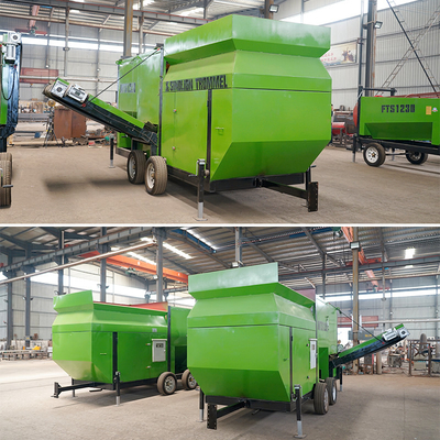 Advanced Mining Separation Mobile Trommel Screen for Municipal Solid Waste Management
