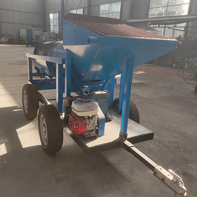 High Capacity 520 KG Capacity Small Gold Trommel for 5-10t/h Alluvial Gold Mining