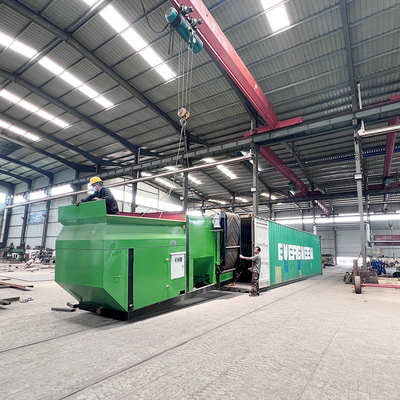 Mining Separation Mobile Trommel Washing Machine 2000 KG Portable Rotary Drum Screen