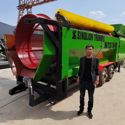 High Recovery Mining Equipment Portable Gold Wash Plant with Mobile Trommel Screen