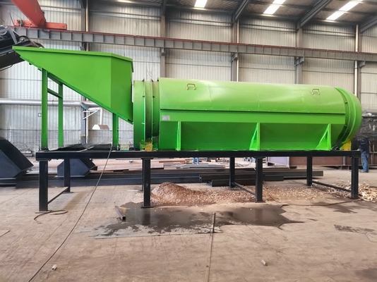 Compost Processing Trommel Screen with Circular Design and Feeding Size less than 300mm